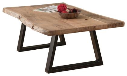 Τραπεζάκι Σαλονιού Lizard Slim 115x65x40cm Μπεζ - Woodwell